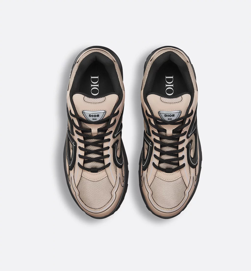 Dior Sneaker B30 Countdown Beige mesh and technical fabric