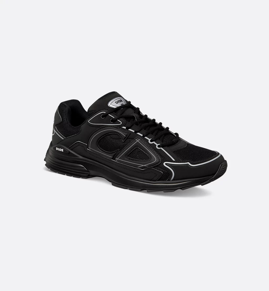 Dior Sneaker B30 Countdown Black mesh and technical fabric
