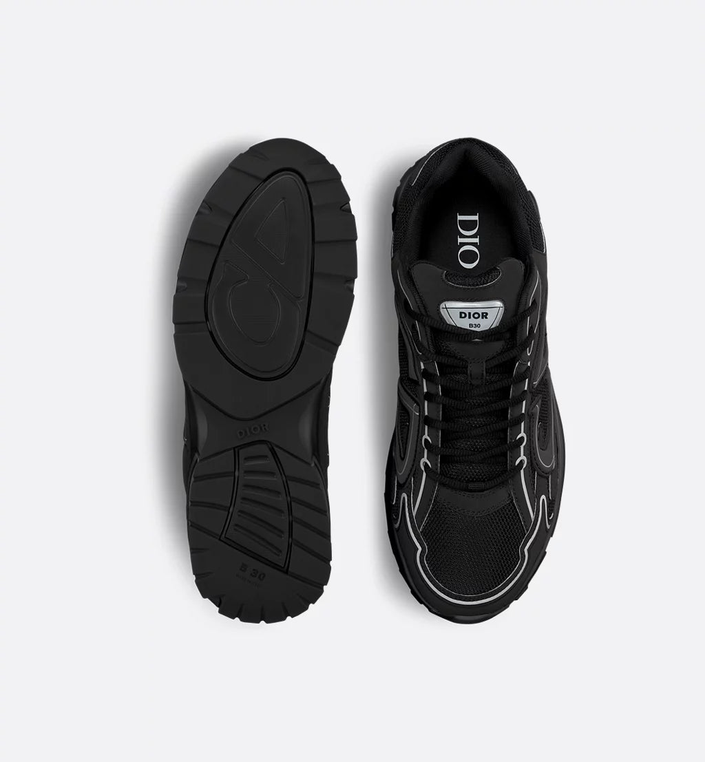 Dior Sneaker B30 Countdown Black mesh and technical fabric