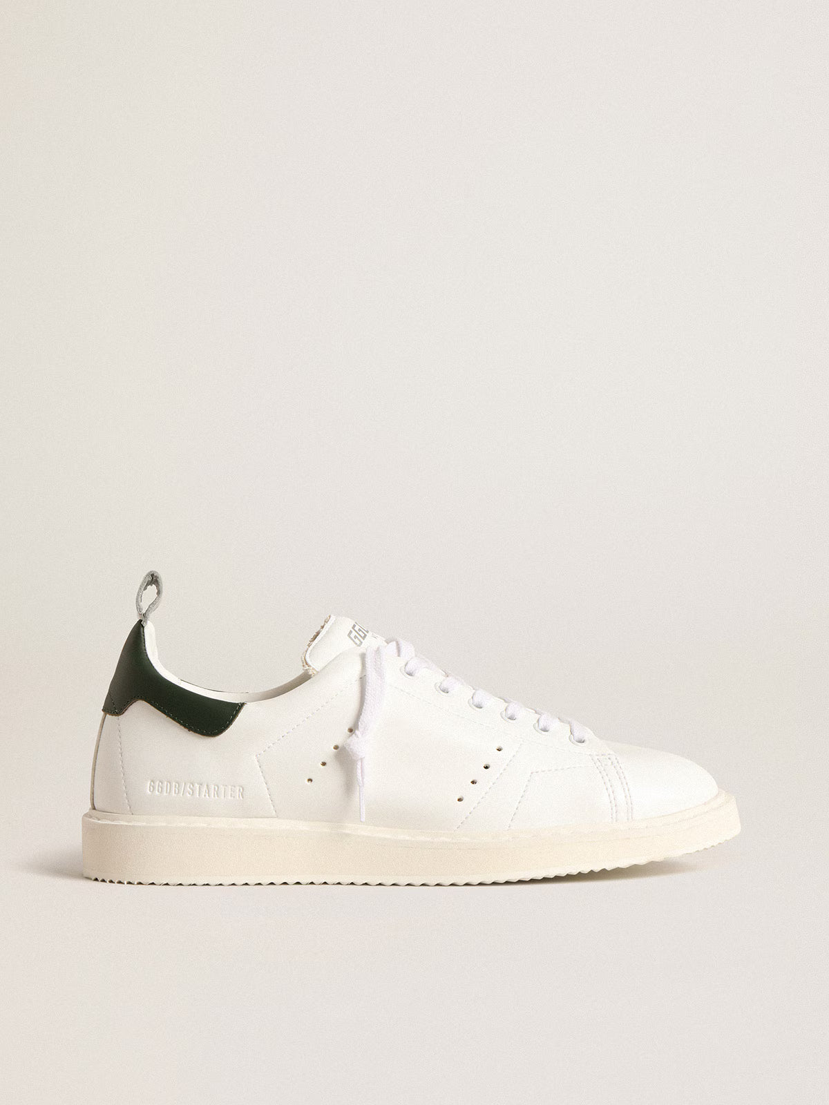 Golden Goose Starter bio-based with green leather heel tab