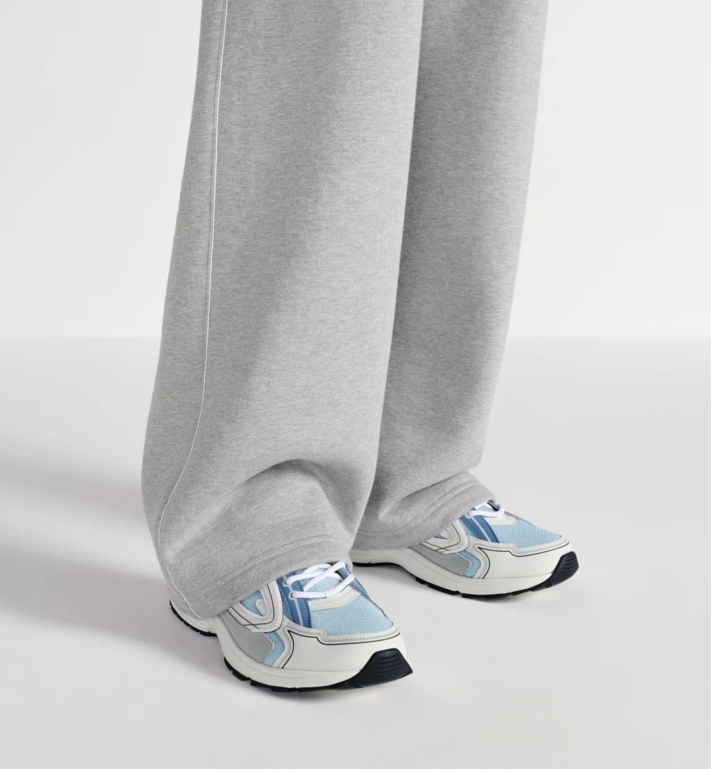 Dior Sneaker B30 Countdown Light blue mesh and blue, grey, and white technical fabric