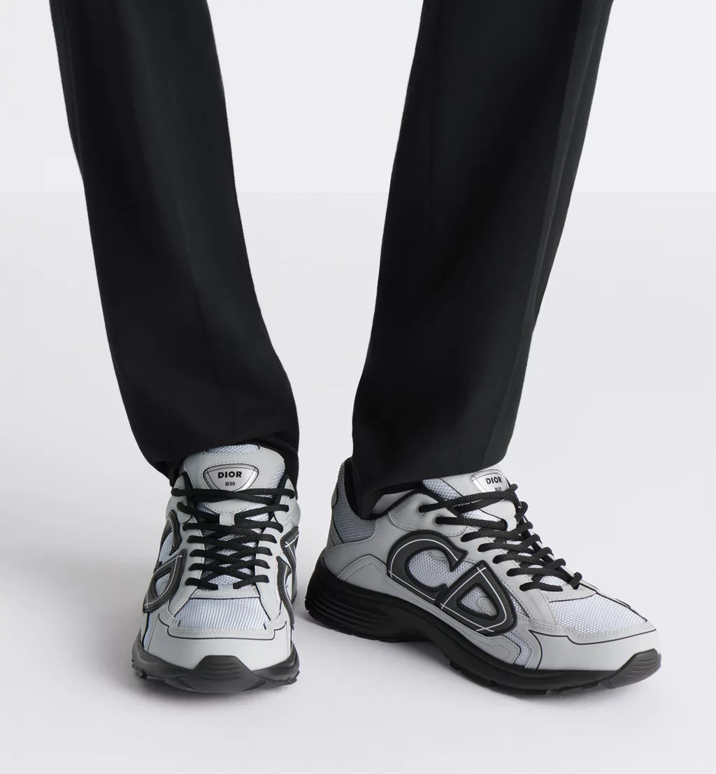 Dior Sneaker B30 Countdown Grey mesh and technical fabric