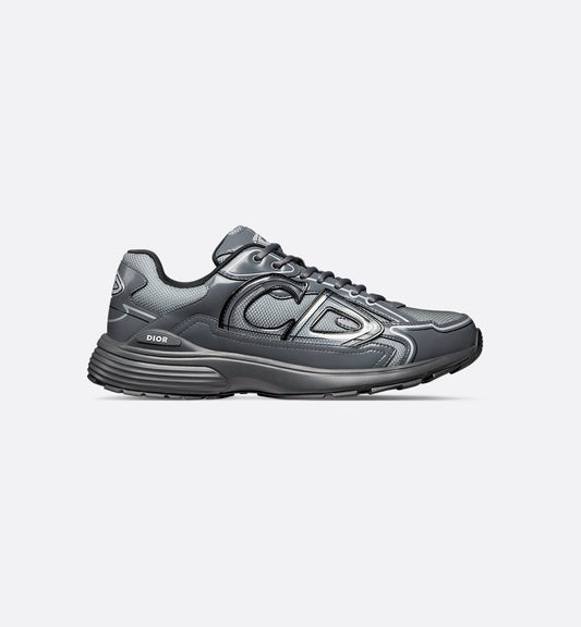Dior Sneaker B30 Countdown Light grey mesh technical fabric and grey technical fabric with a shiny finish