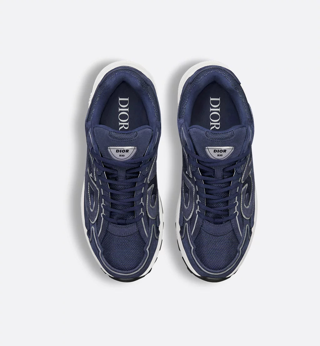 Dior Sneaker B30 Countdown Navy blue suede