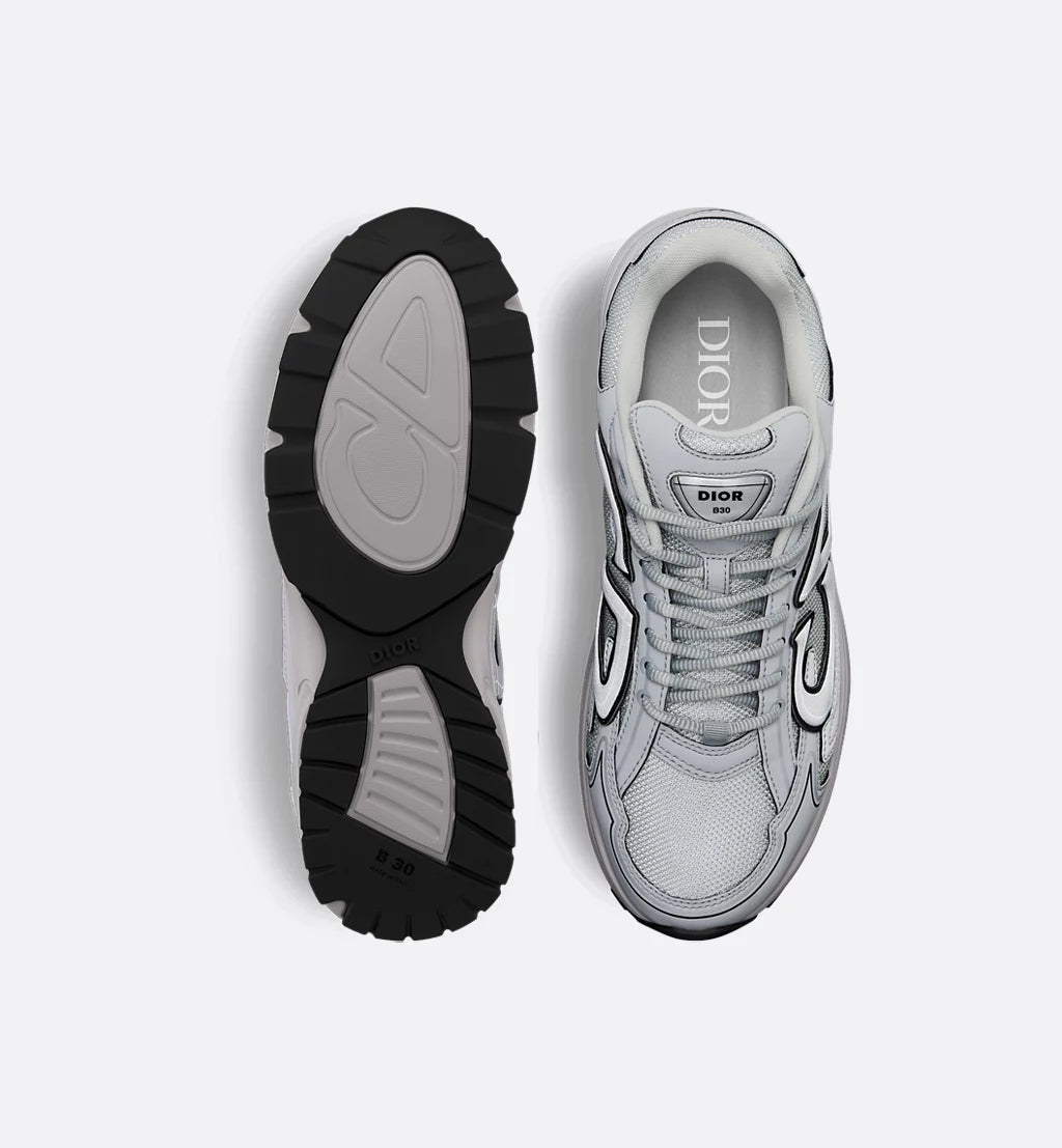 Dior Sneaker B30 Countdown Mesh and technical fabric in Dior grey