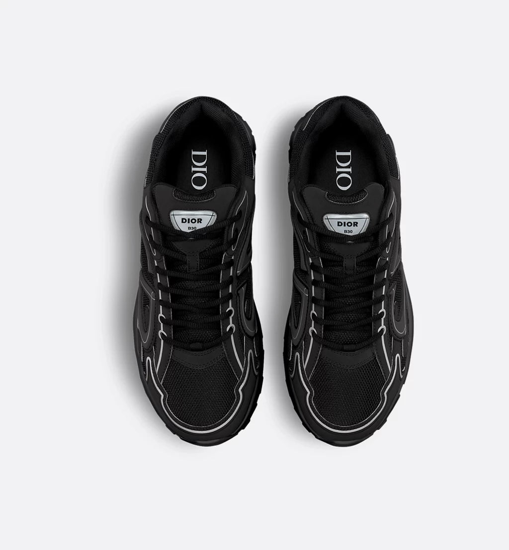 Dior Sneaker B30 Countdown Black mesh and technical fabric