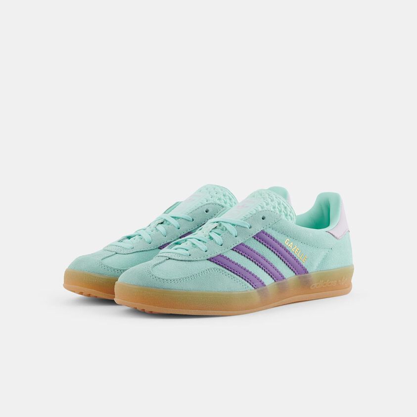 Adidas Gazelle Indoor Green Purple Brown