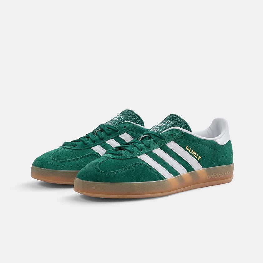 Adidas Gazelle Indoor Green White Brown