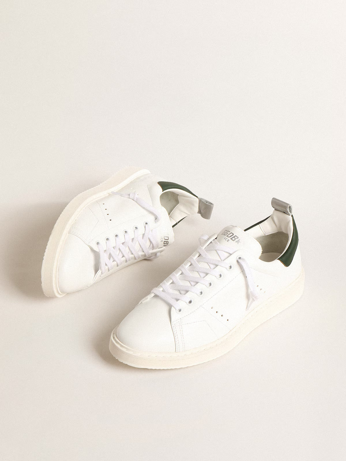 Golden Goose Starter bio-based with green leather heel tab