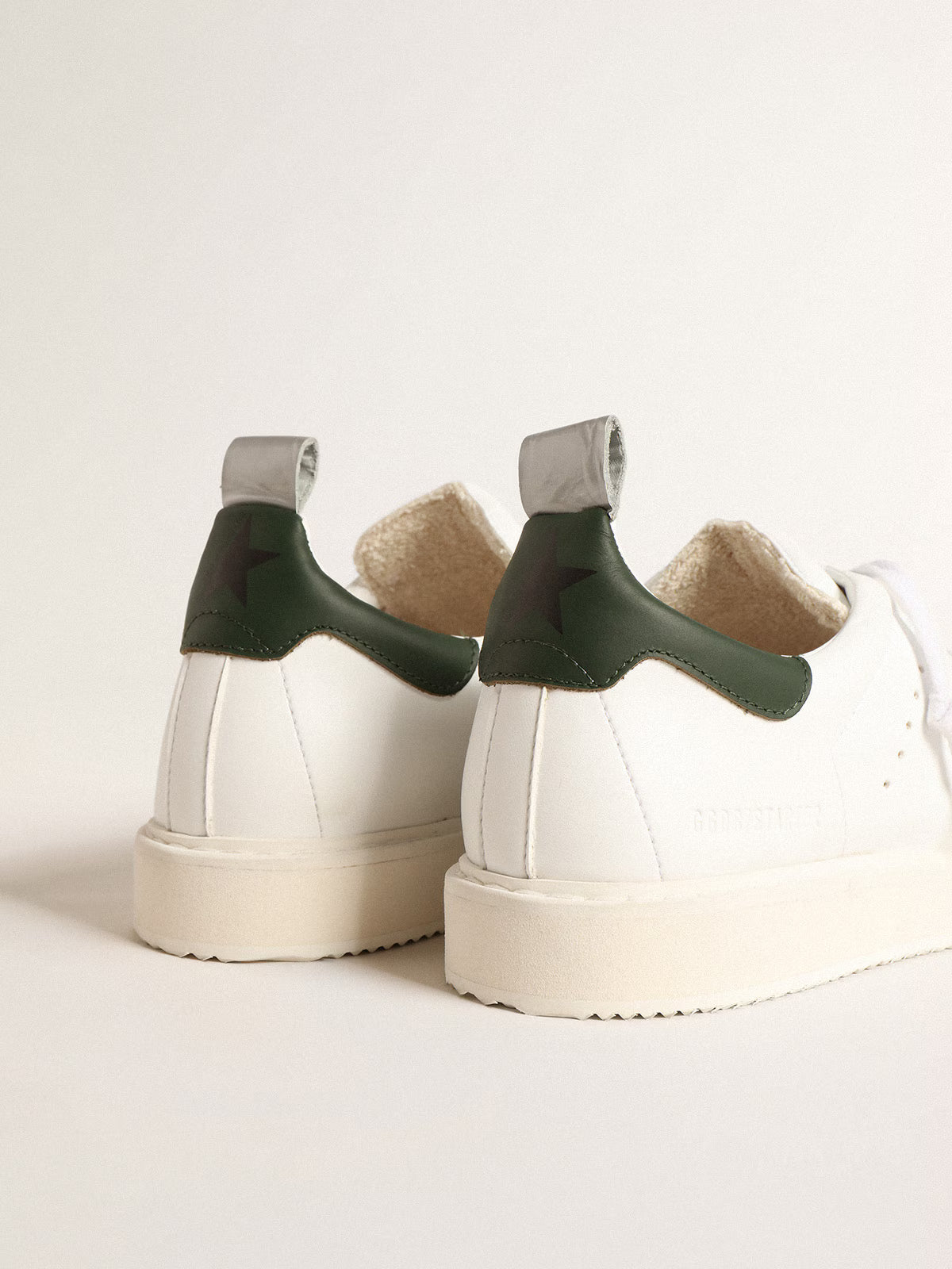 Golden Goose Starter bio-based with green leather heel tab