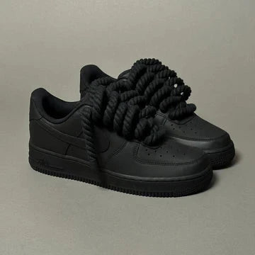Nike Air Force 1 Low Black Rope Laces