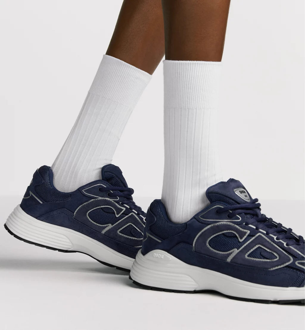 Dior Sneaker B30 Countdown Navy blue suede