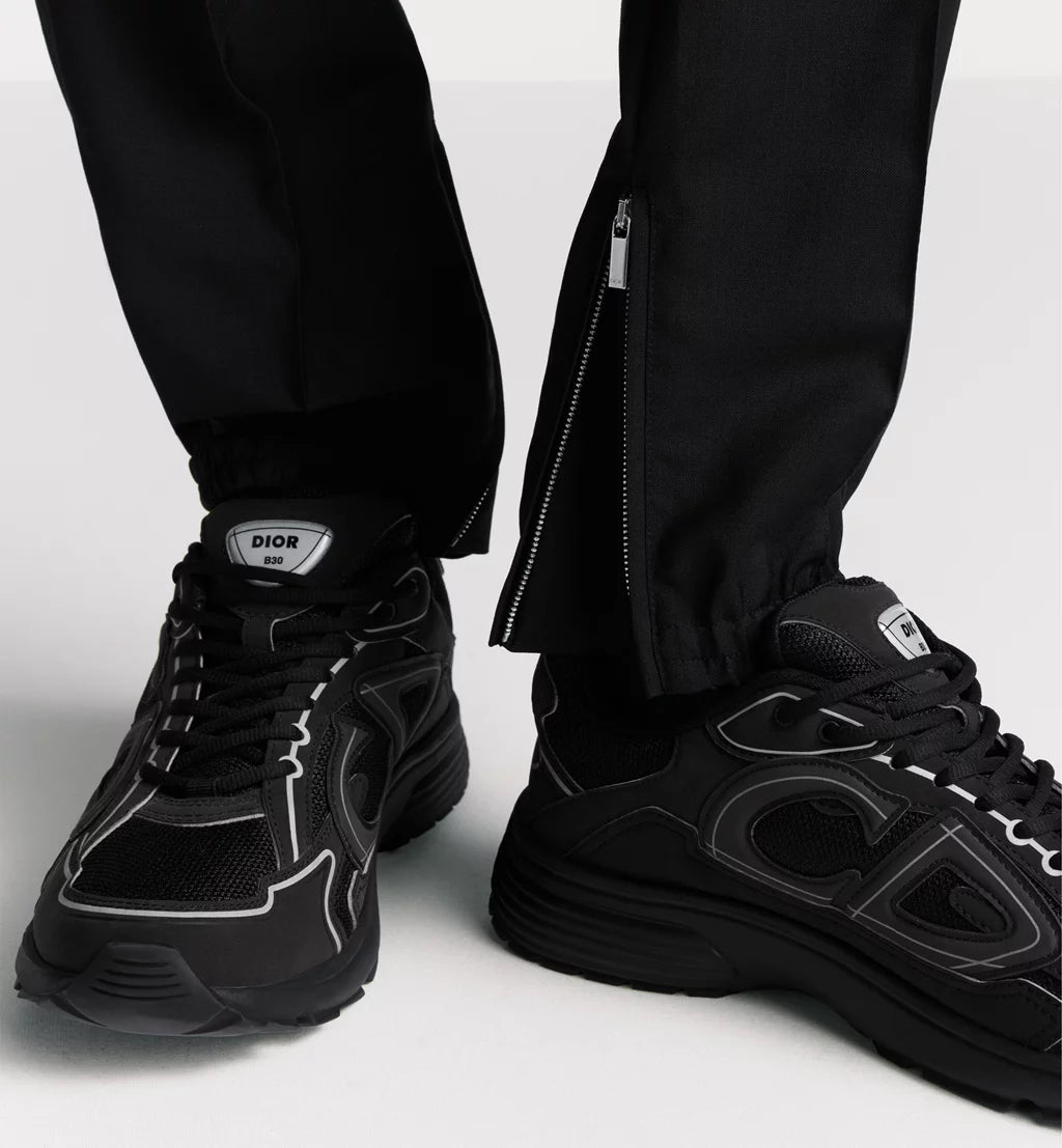 Dior Sneaker B30 Countdown Black mesh and technical fabric