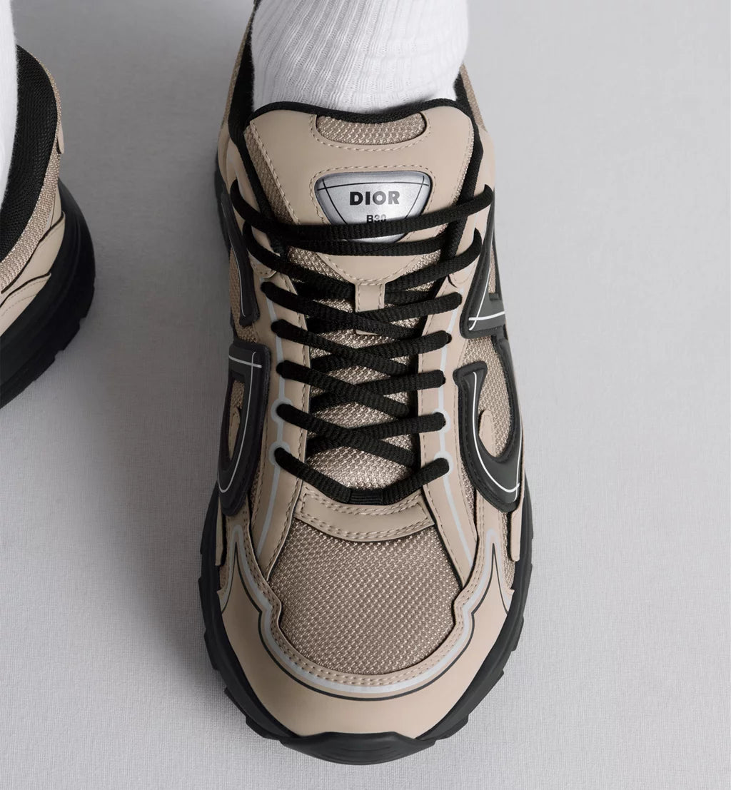 Dior Sneaker B30 Countdown Beige mesh and technical fabric