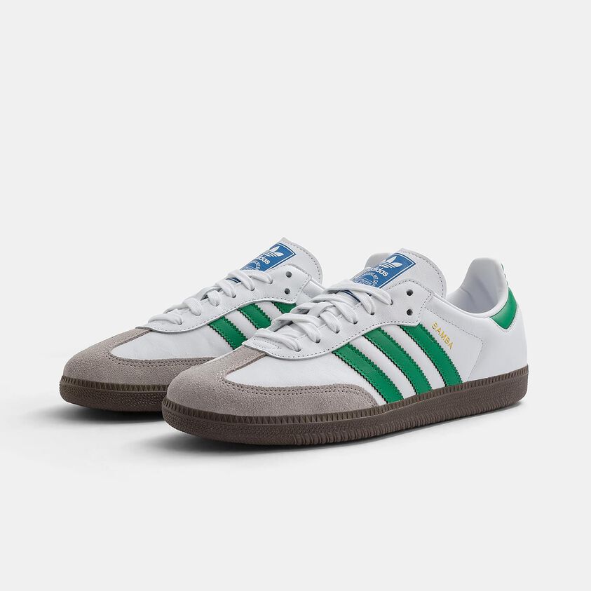 Adidas Samba OG  White Green Brown