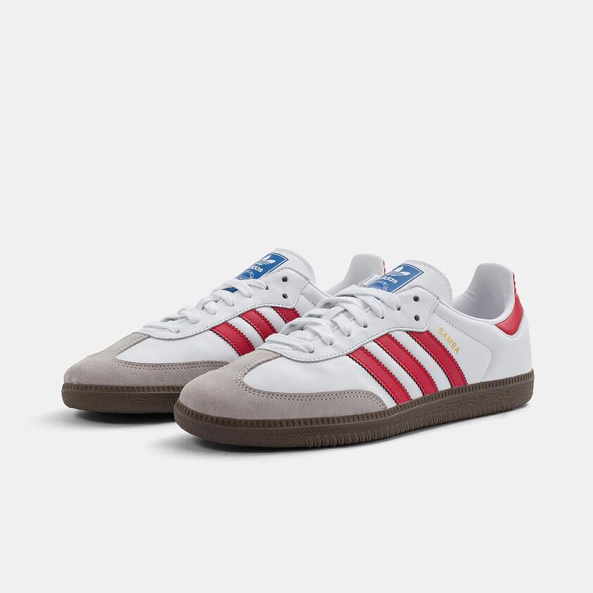 Adidas Samba OG  White Red Brown