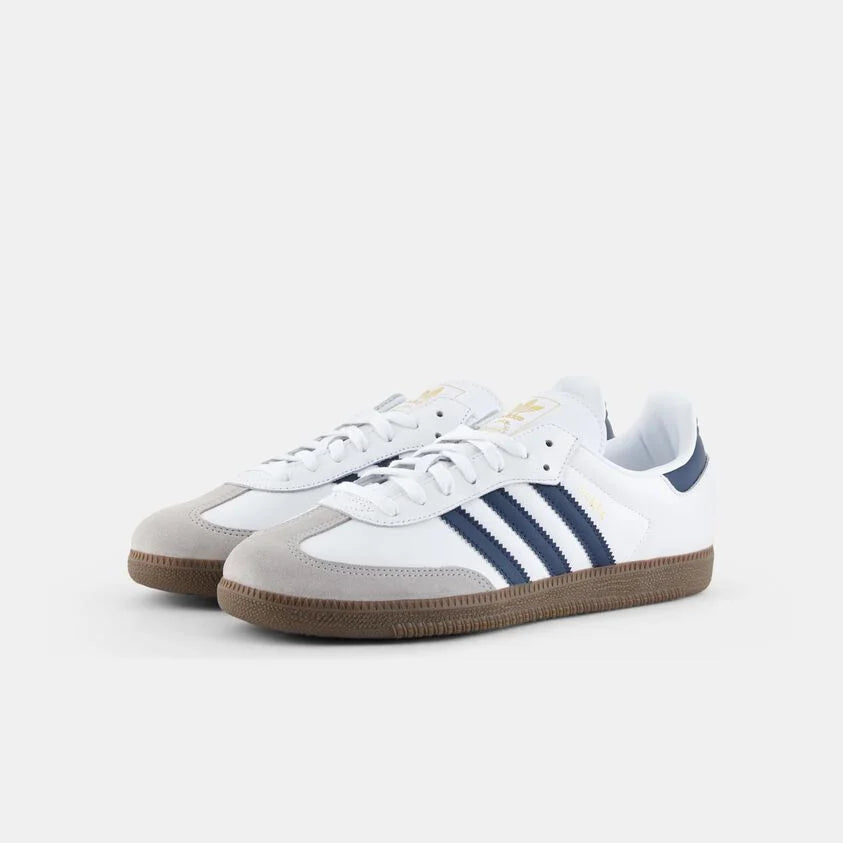 Adidas Samba OG  White Blue Brown